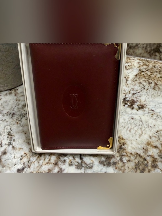 Cartier Accessories - Cartier Vintage And Elegant Leather  Card Holder/ Multi-Use Leather Case